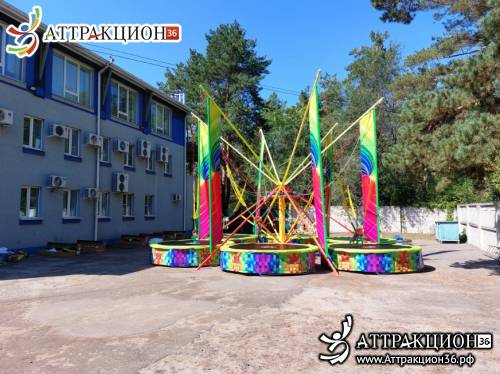 Аттракцион Батут ТАРЗАНКА 6местный 8метров (Аттракцион36.рф)